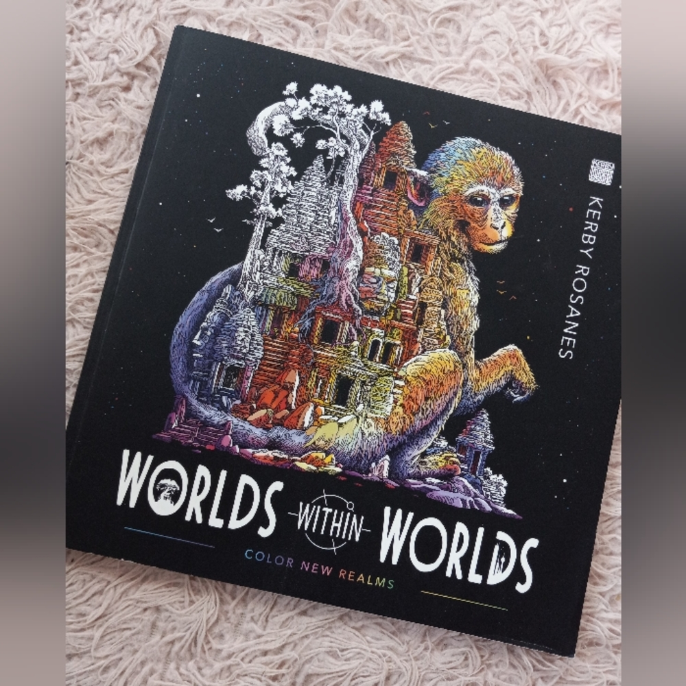 Gorgeous unused adult Coloring book! Worlds within worlds SOLD - Picture 1 of 7